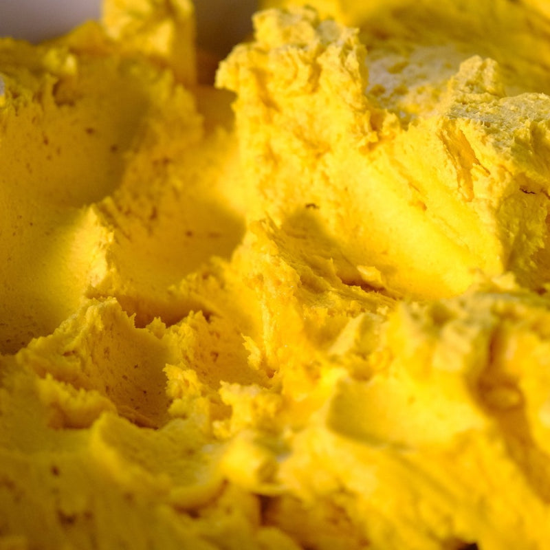 La textura amarilla de la crema amazónica